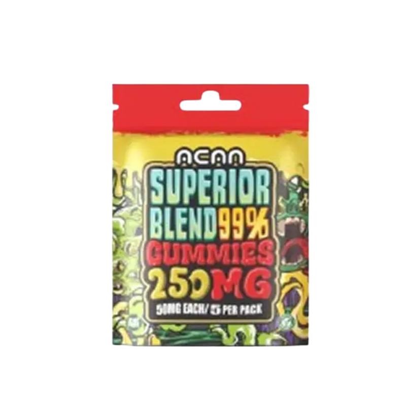FEATURED PHOTOS GOVAPE TRANSPARENT (6) ACAN 250mg Superior Blend 99% Gummies Flavour Pack of 5, 50mg/pc - Image 1