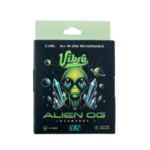 Vibra CBZ 3.5ml All-In-One Rechargeable Vape - Alien OG Hybrid Box
